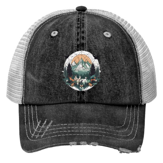 Geoforest Tapestry Trucker Hats