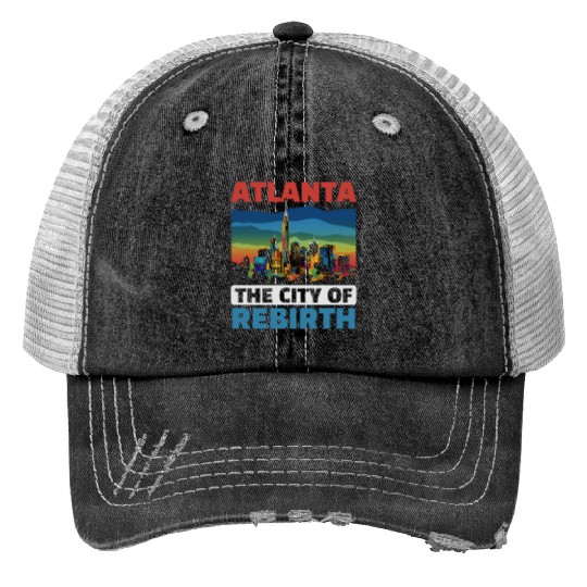 Atlanta City Georgia USA America United States Trucker Hats