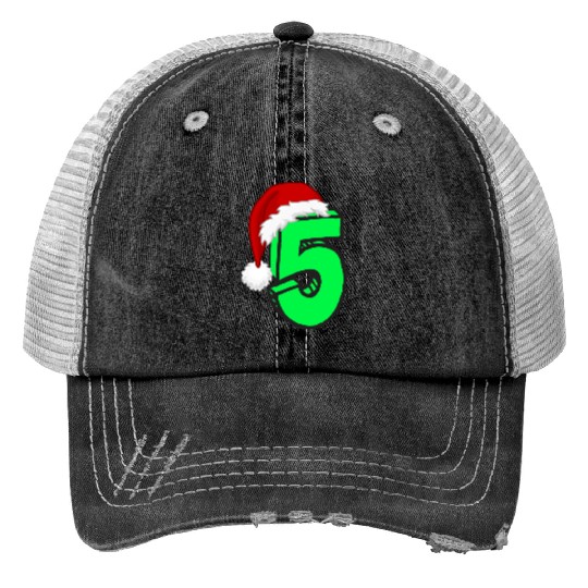 Christmas Gift Number 5 - Five Years Old Trucker Hats