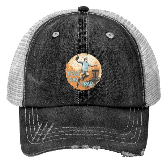 Disc-Golf-Player Disc-Golfing Game Father's Day Trucker Hats