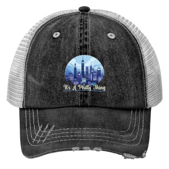 Philadelphia City Pennsylvania USA United States Trucker Hats