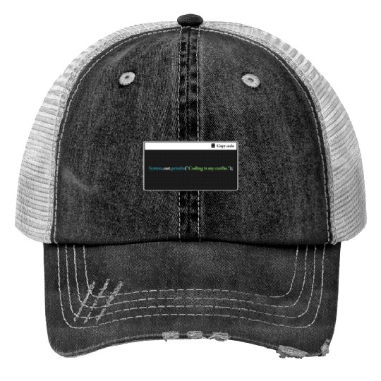 Coding Is My Cardio Funny Programming Computer Cod Trucker Hats
