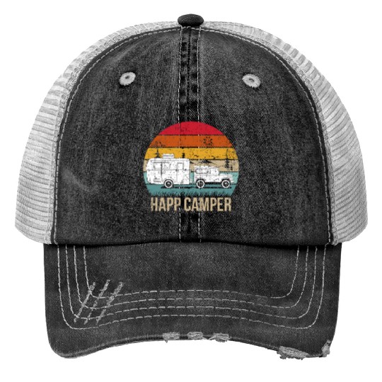 Happy Camper Trucker Hats