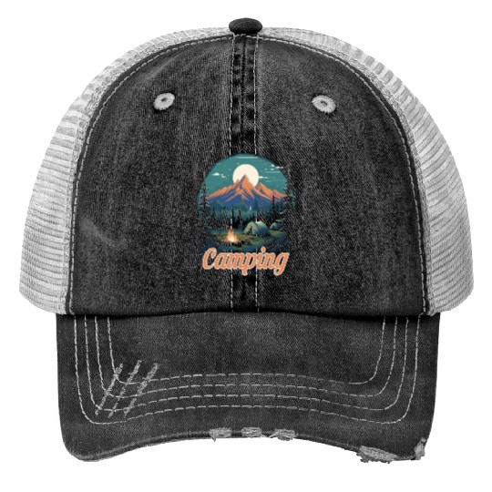 Forest nature trekking adventure Trucker Hats