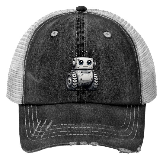 Robot with off-road tires Trucker Hats