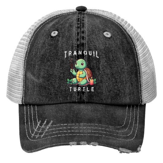 Chilled Turtle Relaxed Turtles Trucker Hats