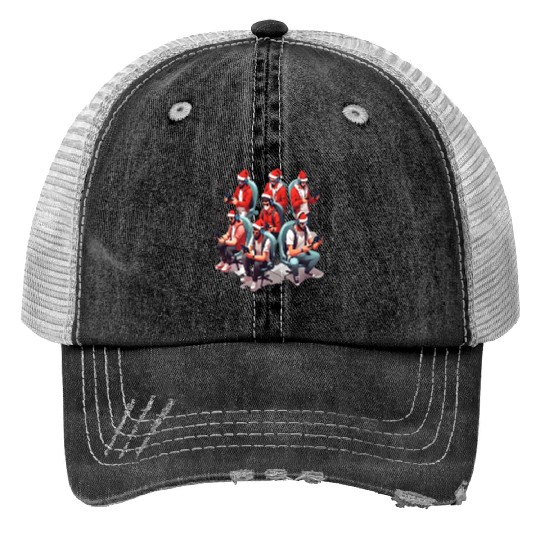 Console Claus Crew, Santa-Hat Gaming Squad Trucker Hats