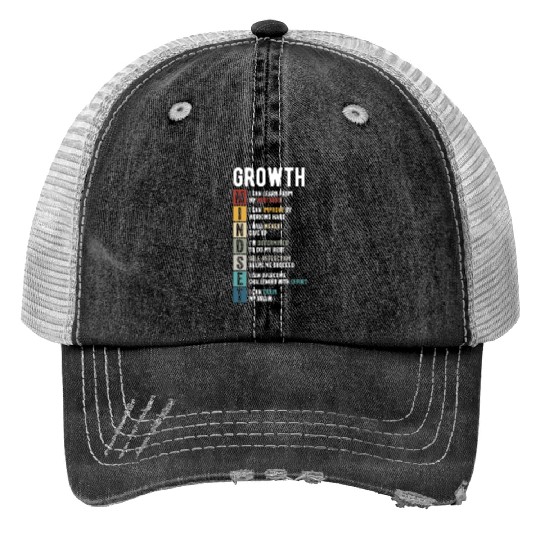 growth mindset Trucker Hats