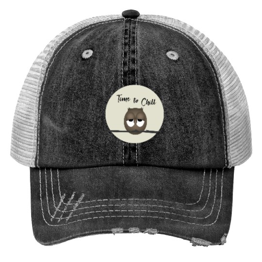 Owl - Time To Chill Trucker Hats