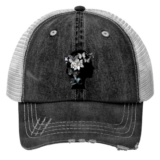Woman's head Trucker Hats