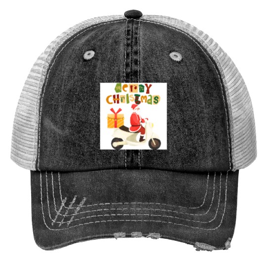 merry christmas Trucker Hats