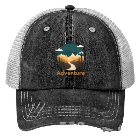 ADVENTURE - HIKING Trucker Hats