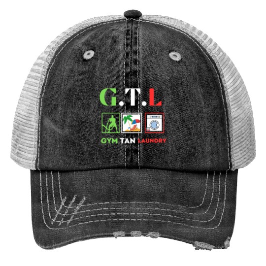 Gym Tan Laundry GTL New Jersey Garden NJ Shore It Trucker Hats