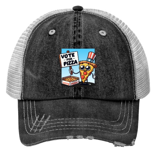 Vote for Pizza Trucker Hats