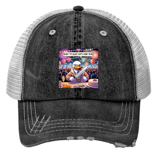 Duck Slice Meme Trucker Hats