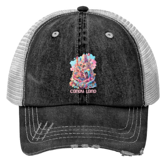 Let's Go Candy Land Graphic Trucker Hats