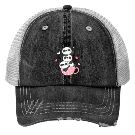 Bear And Panda Couple Classic Trucker Hats