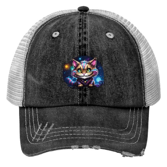 Fantasy Cheshire Cat Smile, Alice in Wonderland Trucker Hats