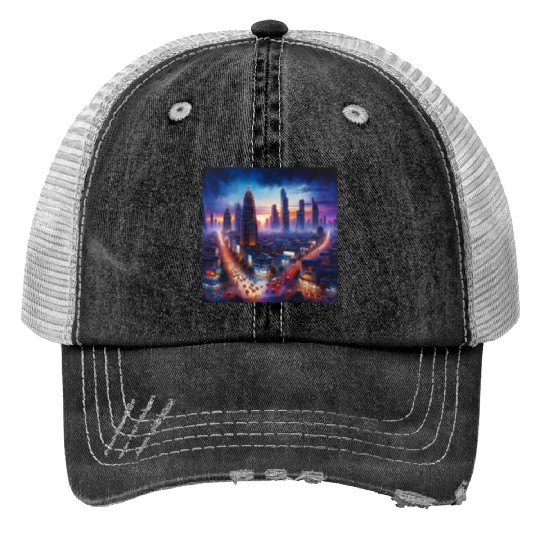 Urban Twilight Trucker Hats