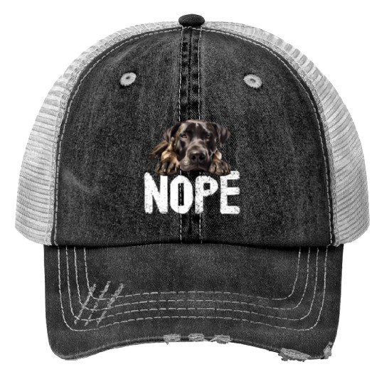 Great dane Nope Trucker Hats