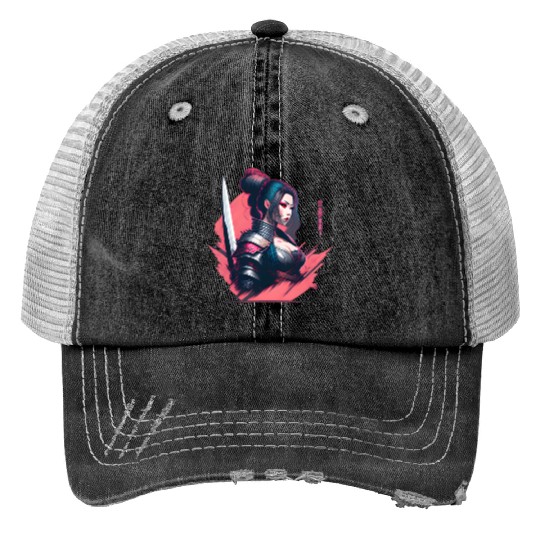 Cyberpunk Samurai Cyberpunk Trucker Hats
