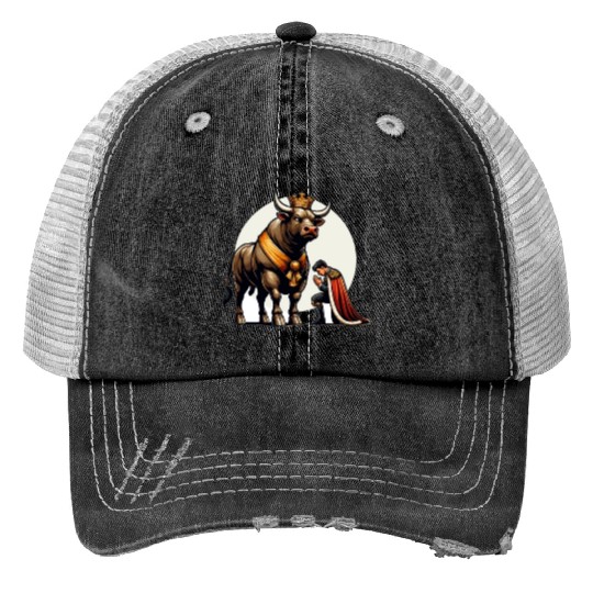 Rodeo Bull Riding Livestock Show Farmer Cattle Trucker Hats