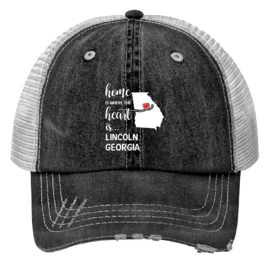 Lincoln County Georgia Is Where My Heart Is Cool Trucker Hats