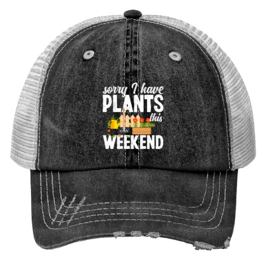 Garden Gardening Weekend Trucker Hats