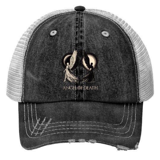 Angel of Death - Sun And Moon Mystical Artwork Trucker Hats