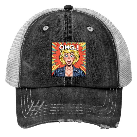 OMG Funny comics Trucker Hats