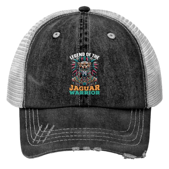 Aztec Jaguar Warrior Aztec Culture Indigenous Trucker Hats