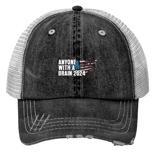 2024 Brain Vote Democracy Anti-Trump Trucker Hats