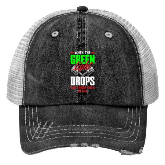 Funny Drag Race Drag Racing Gift Trucker Hats
