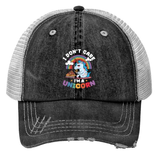 Unicorn Care I'm A Unicorn Trucker Hats