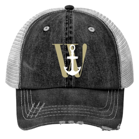 Wanchor W Anchor Essential,Hunter, pirate, ship Trucker Hats