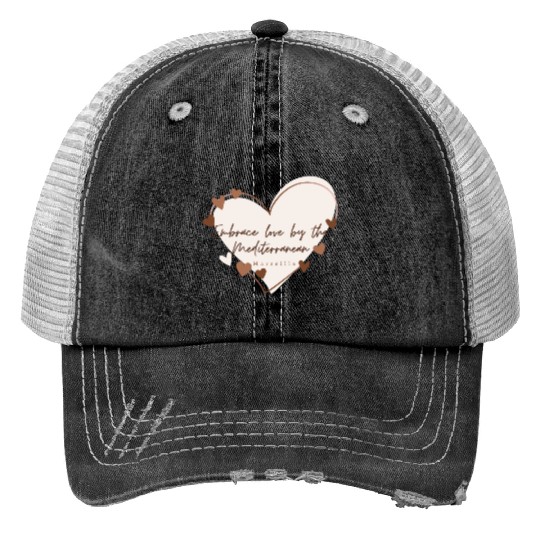 Embrace love by the Mediterranean Trucker Hats