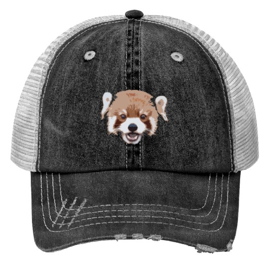 Red Panda Surprise Trucker Hats
