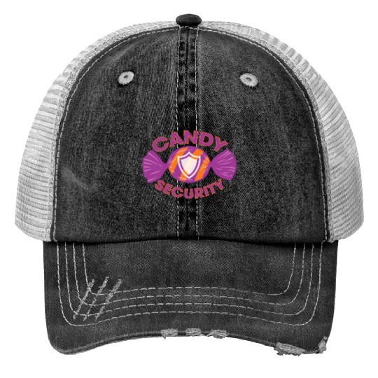 Candy Security Kids Parents Matching Birthday Trucker Hats
