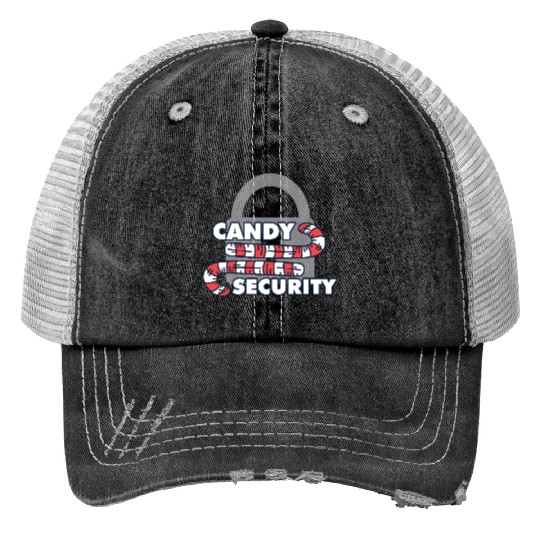 Candy Security Mom Dad Matching Birthday Costume Trucker Hats