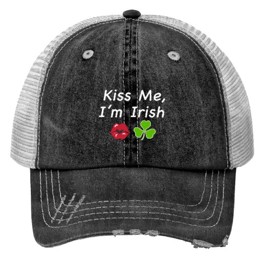 St Patricks Kiss Me I'm Irish Trendy Baby Trucker Hats, Y2k