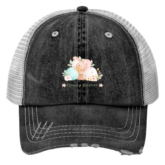 happy Easter Trucker Hats