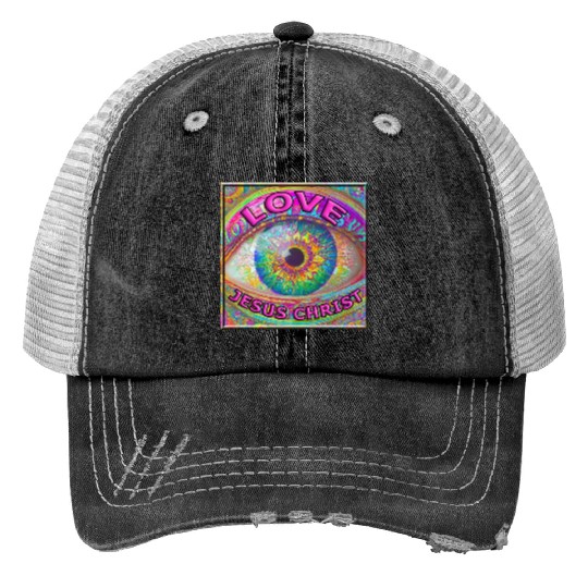 Eye (I) Love JESUS CHRIST Trucker Hats