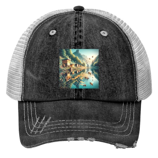 Honey Harvest Reflections Sweet Nectar Trucker Hats