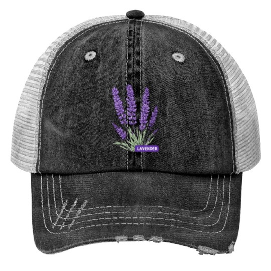 Lavender - Pot Label Trucker Hats