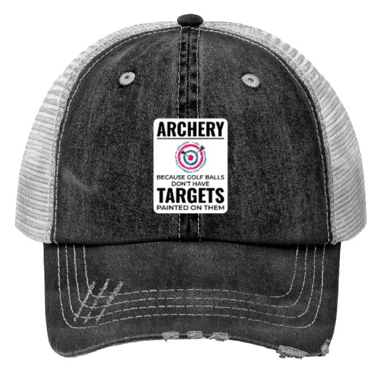 Archery Targets Archer Bullseye Shooting Sport Trucker Hats