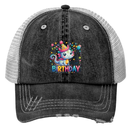 Its My Birthday Sweet Birthday Dragon Trucker Hats