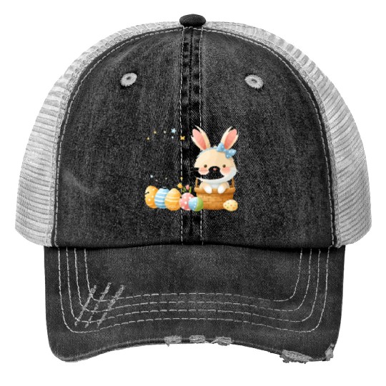 Happy Easter design Trucker Hats