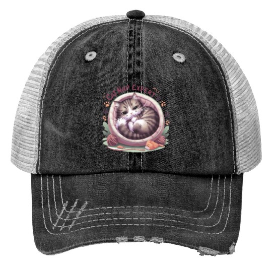 Cat Nap Expert - Funny Cat Outfit! Trucker Hats