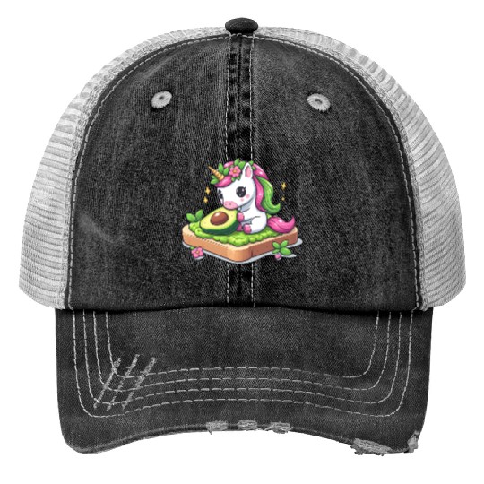 Unicorn's Avocado Toast Trucker Hats
