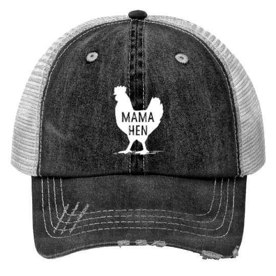Funny Mother's Day Mama Hen Chicken Gift Mom Farm Trucker Hats
